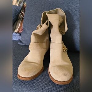 Jimmy Choo Youth II Beige Suede Boots